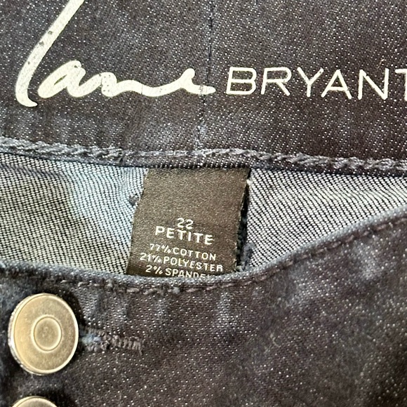 Lane Bryant Trouser Jeans Womens Size 22 Petite Denim Blue Tighter Tummy - Picture 7 of 8